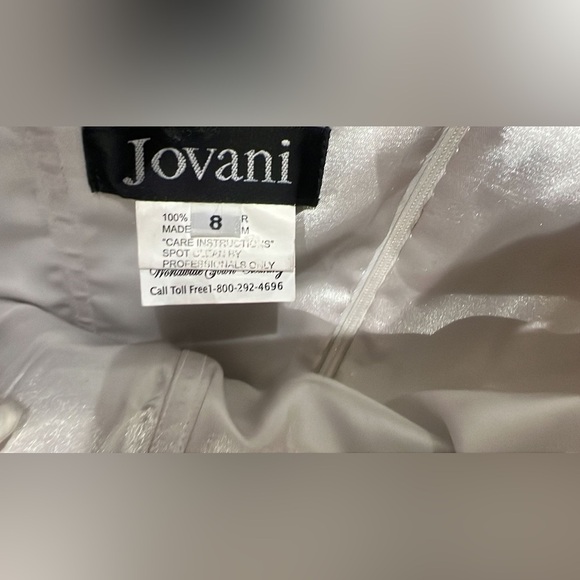 NWT Jovani Strapless Multicolor Floral Dress SIZE 8 - Picture 6 of 8